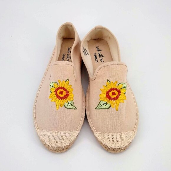 COLDWATER CRK Sunflower Tan Espadrilles Loafers 7 - Picture 2 of 7